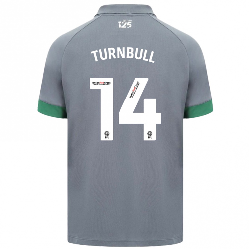 Vaikiškas David Turnbull #14 Tamsiai Pilka Išvykos Marškinėliai 2024/25 T-Shirt