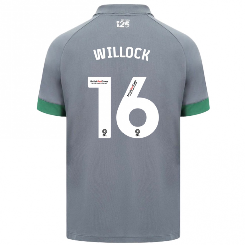 Vaikiškas Chris Willock #16 Tamsiai Pilka Išvykos Marškinėliai 2024/25 T-Shirt