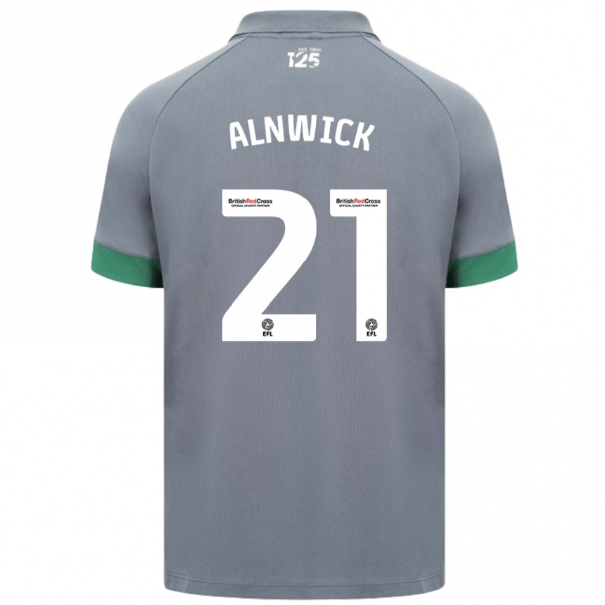 Vaikiškas Jak Alnwick #21 Tamsiai Pilka Išvykos Marškinėliai 2024/25 T-Shirt