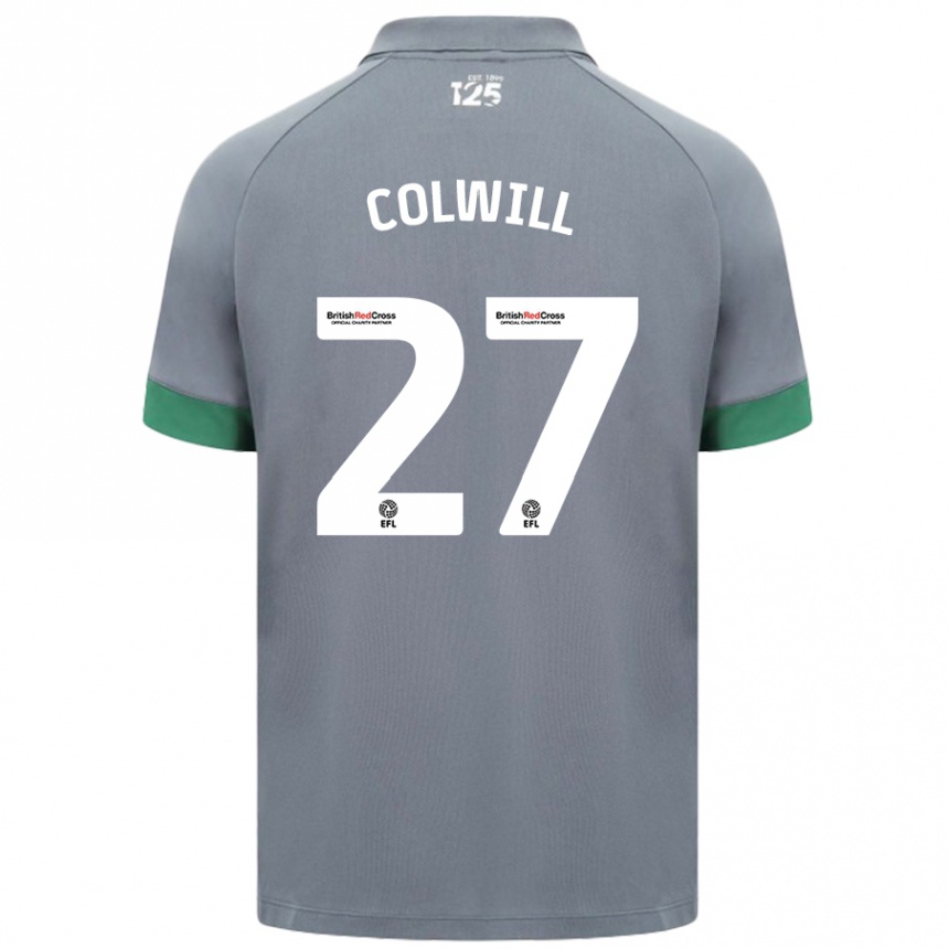 Vaikiškas Rubin Colwill #27 Tamsiai Pilka Išvykos Marškinėliai 2024/25 T-Shirt