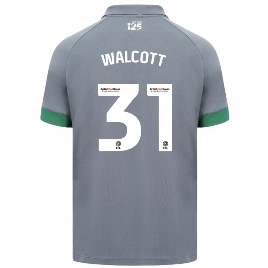 Vaikiškas Malachi Fagan Walcott #31 Tamsiai Pilka Išvykos Marškinėliai 2024/25 T-Shirt