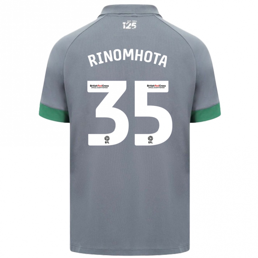 Vaikiškas Andy Rinomhota #35 Tamsiai Pilka Išvykos Marškinėliai 2024/25 T-Shirt