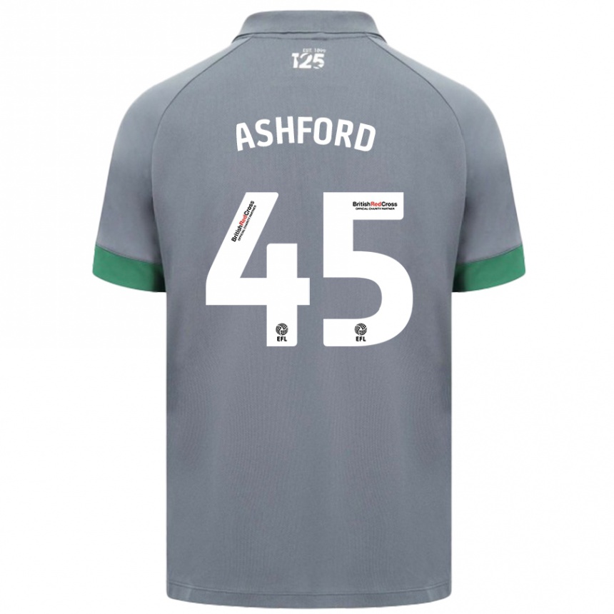 Vaikiškas Cian Ashford #45 Tamsiai Pilka Išvykos Marškinėliai 2024/25 T-Shirt