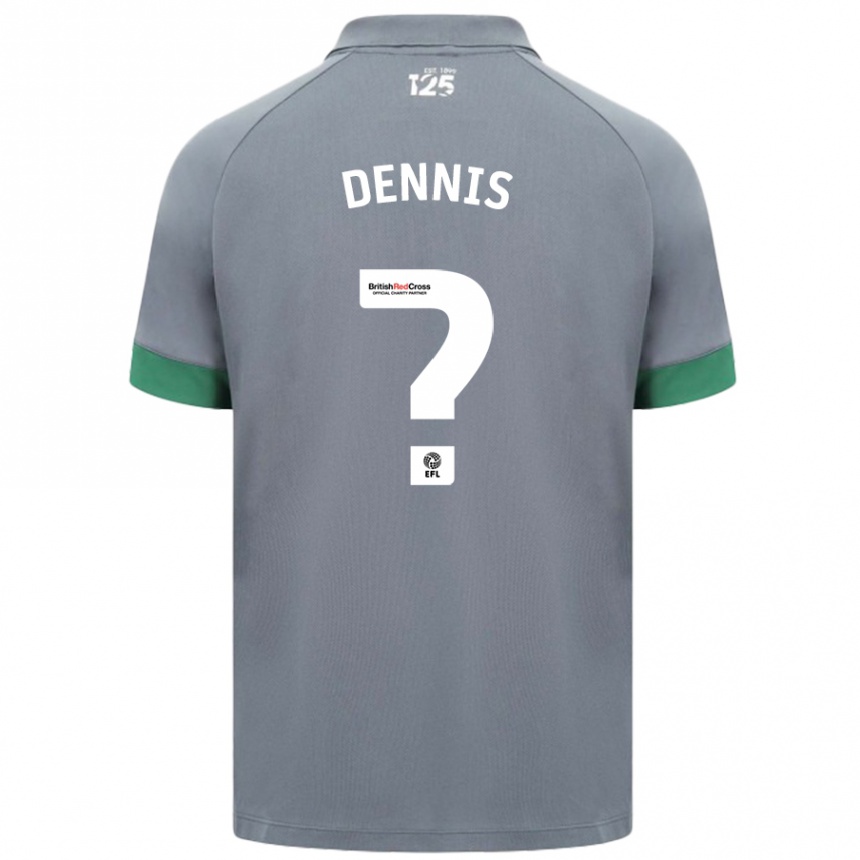 Vaikiškas Jake Dennis #0 Tamsiai Pilka Išvykos Marškinėliai 2024/25 T-Shirt