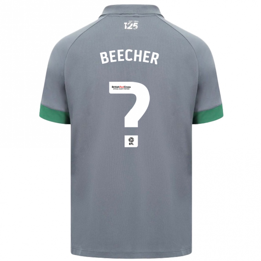 Vaikiškas Josh Beecher #0 Tamsiai Pilka Išvykos Marškinėliai 2024/25 T-Shirt