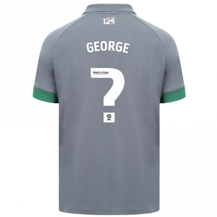 Vaikiškas Trey George #0 Tamsiai Pilka Išvykos Marškinėliai 2024/25 T-Shirt