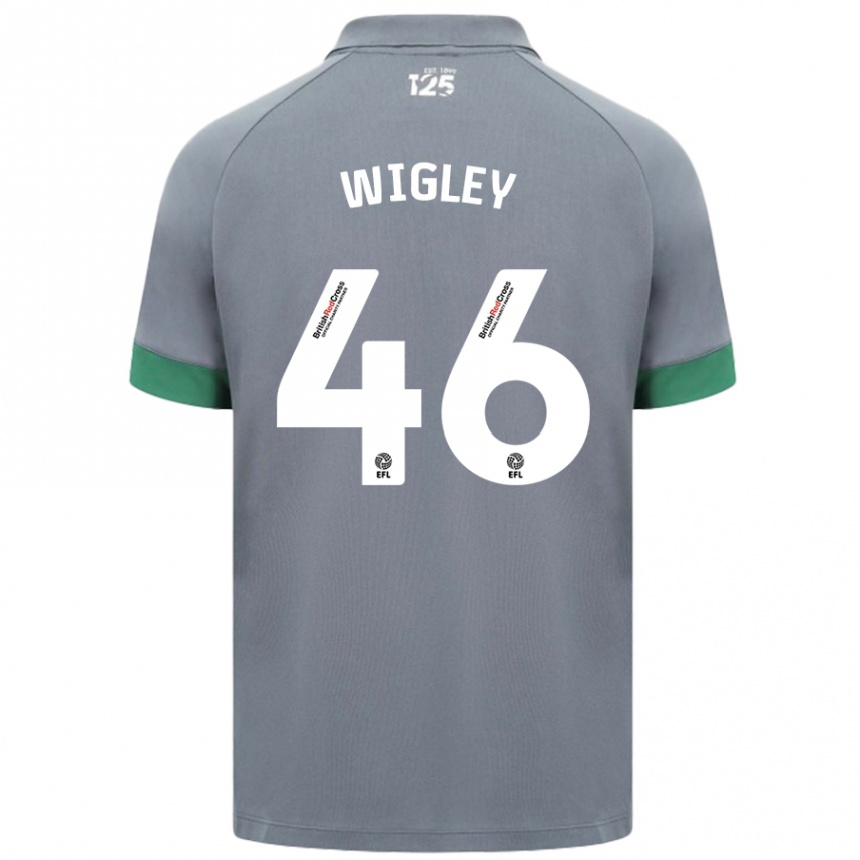 Vaikiškas Morgan Wigley #46 Tamsiai Pilka Išvykos Marškinėliai 2024/25 T-Shirt