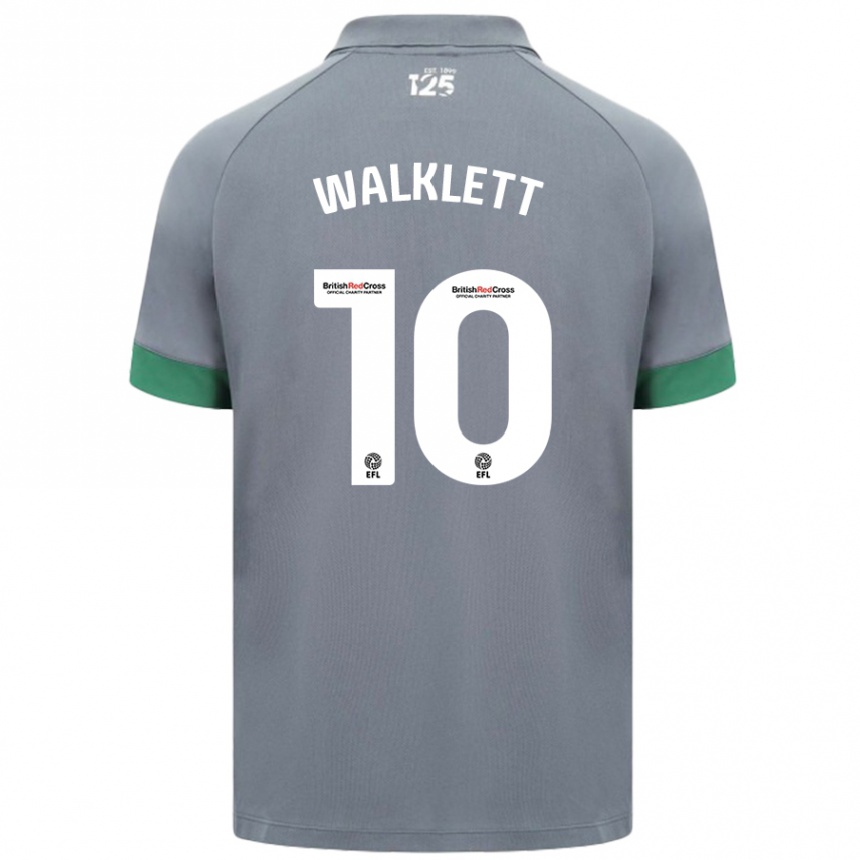 Vaikiškas Kerry Walklett #10 Tamsiai Pilka Išvykos Marškinėliai 2024/25 T-Shirt