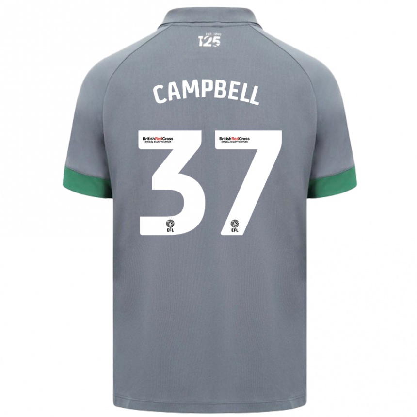 Vaikiškas Vontae Daley-Campbell #37 Tamsiai Pilka Išvykos Marškinėliai 2024/25 T-Shirt