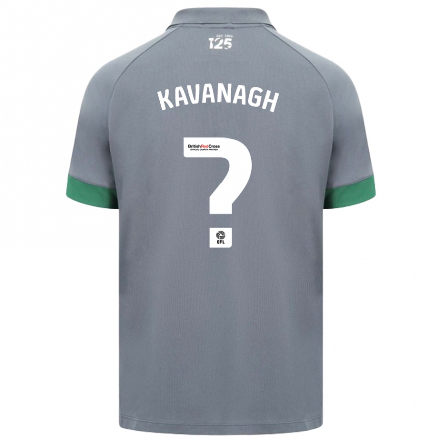 Vaikiškas Ryan Kavanagh #0 Tamsiai Pilka Išvykos Marškinėliai 2024/25 T-Shirt