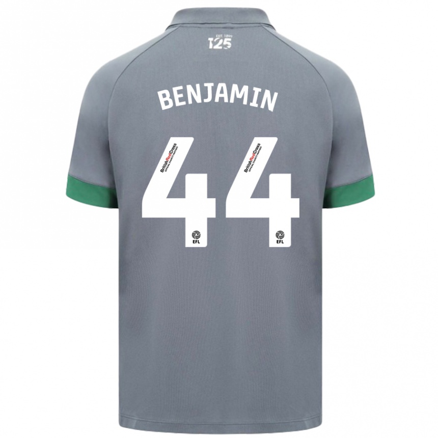 Vaikiškas Xavier Benjamin #44 Tamsiai Pilka Išvykos Marškinėliai 2024/25 T-Shirt