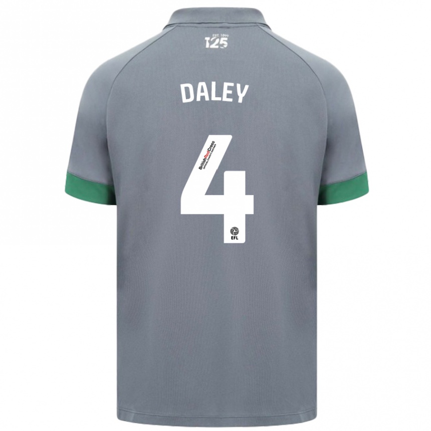 Vaikiškas Hannah Daley #4 Tamsiai Pilka Išvykos Marškinėliai 2024/25 T-Shirt