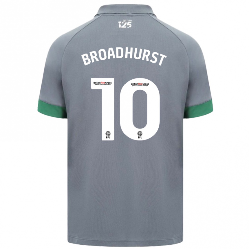 Vaikiškas Danielle Broadhurst #10 Tamsiai Pilka Išvykos Marškinėliai 2024/25 T-Shirt