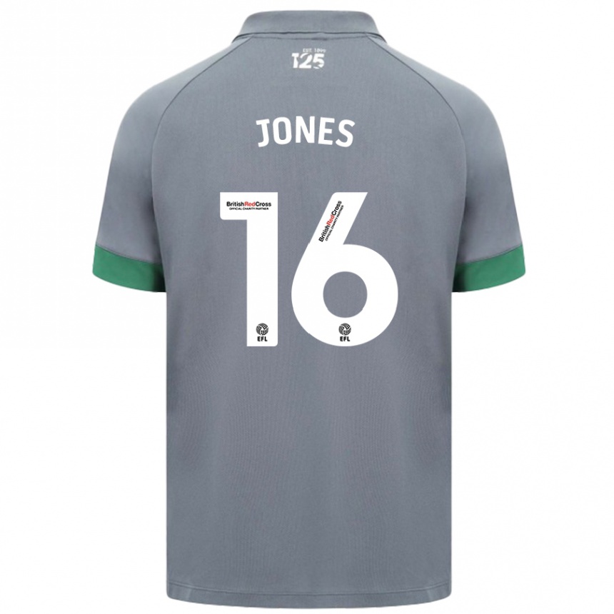 Vaikiškas Ellie Jones #16 Tamsiai Pilka Išvykos Marškinėliai 2024/25 T-Shirt