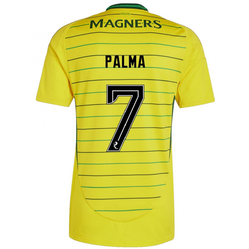 Vaikiškas Luis Palma #7 Geltona Išvykos Marškinėliai 2024/25 T-Shirt