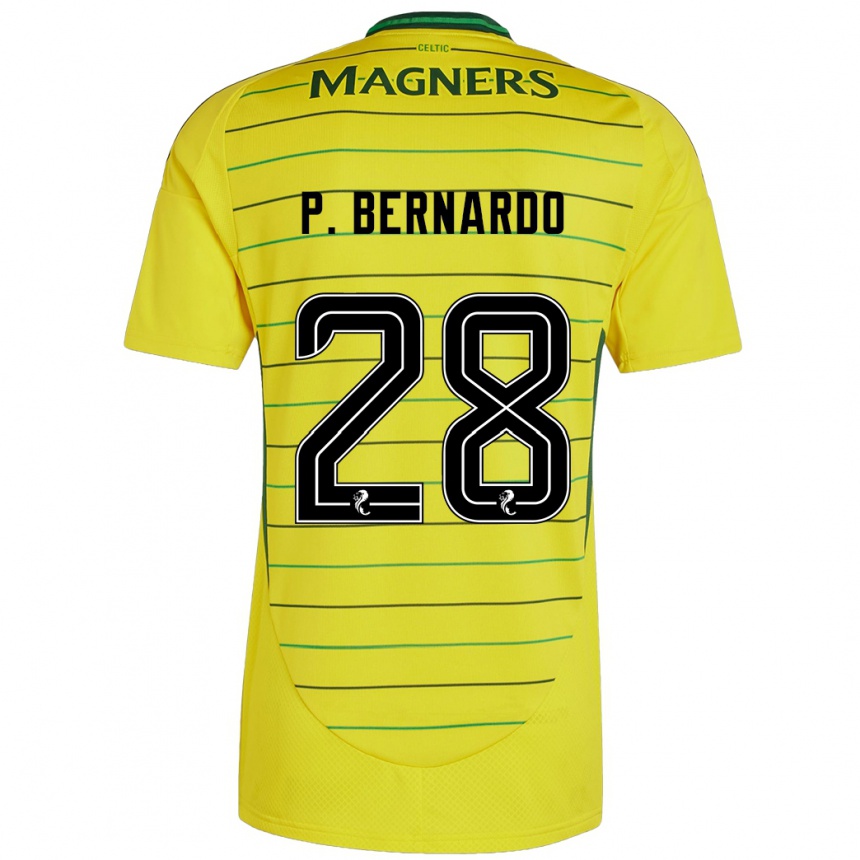 Vaikiškas Paulo Bernardo #28 Geltona Išvykos Marškinėliai 2024/25 T-Shirt