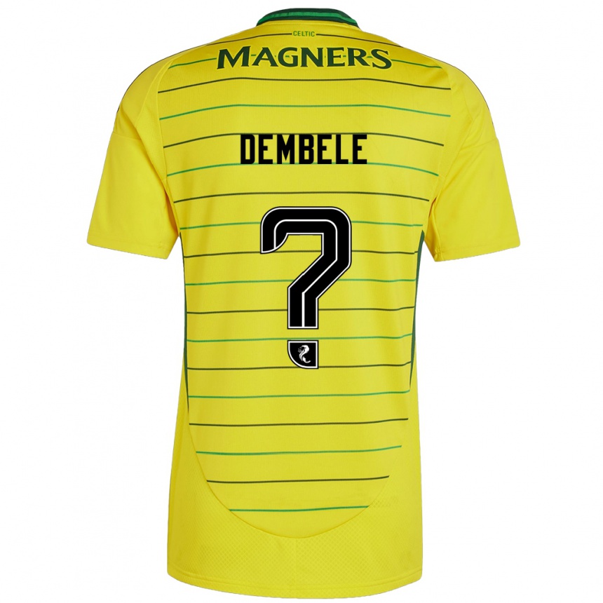 Vaikiškas Hassan Dembele #0 Geltona Išvykos Marškinėliai 2024/25 T-Shirt