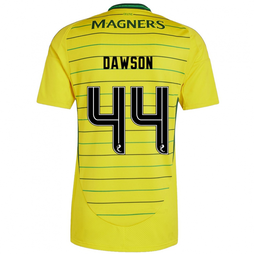 Vaikiškas Joey Dawson #44 Geltona Išvykos Marškinėliai 2024/25 T-Shirt