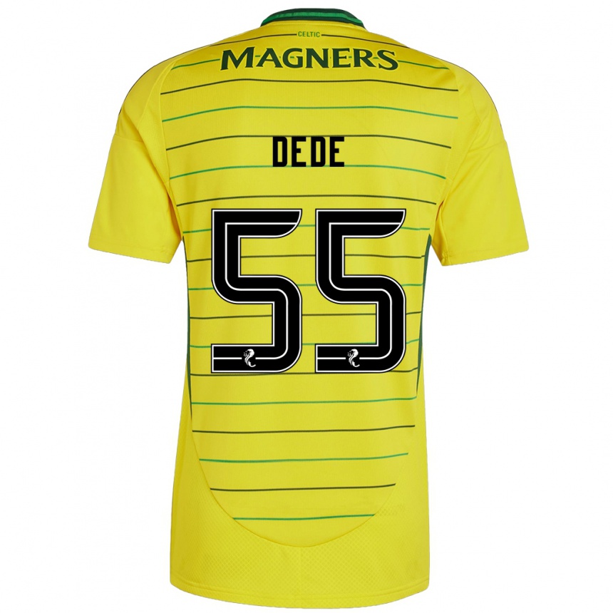 Vaikiškas Josh Dede #55 Geltona Išvykos Marškinėliai 2024/25 T-Shirt