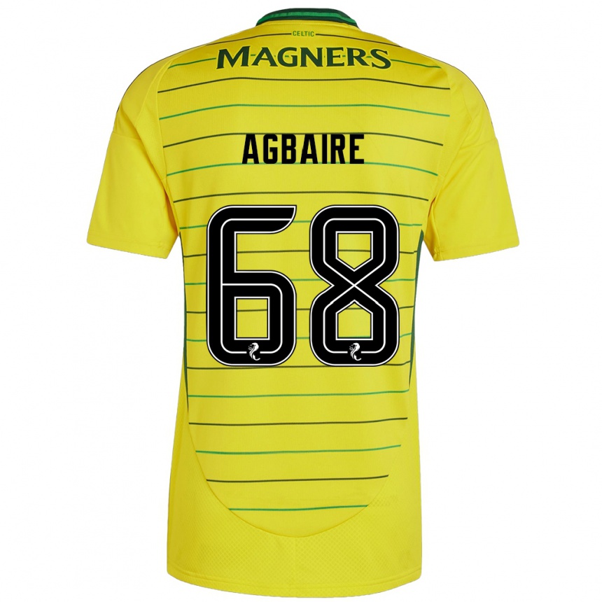 Vaikiškas Lenny Agbaire #68 Geltona Išvykos Marškinėliai 2024/25 T-Shirt