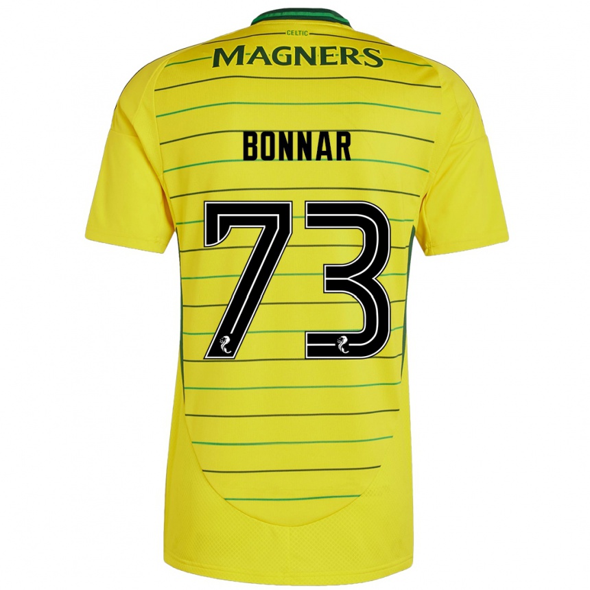 Vaikiškas Jude Bonnar #73 Geltona Išvykos Marškinėliai 2024/25 T-Shirt