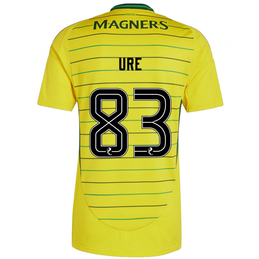 Vaikiškas Kyle Ure #83 Geltona Išvykos Marškinėliai 2024/25 T-Shirt