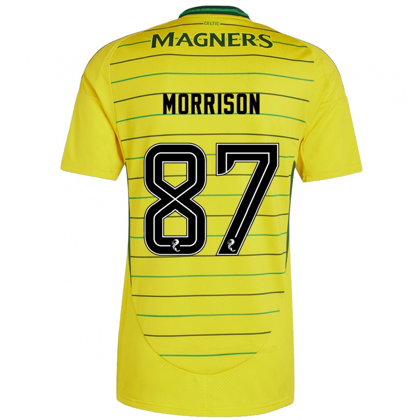 Vaikiškas Joe Morrison #87 Geltona Išvykos Marškinėliai 2024/25 T-Shirt