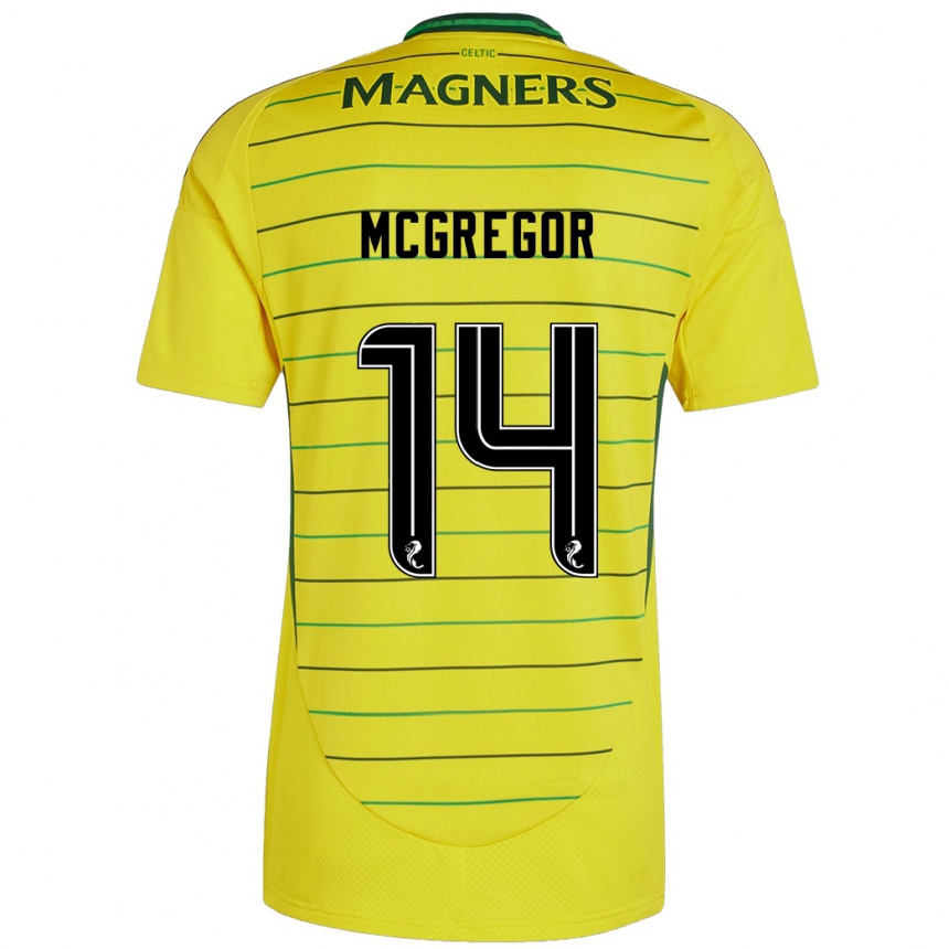 Vaikiškas Shannon Mcgregor #14 Geltona Išvykos Marškinėliai 2024/25 T-Shirt