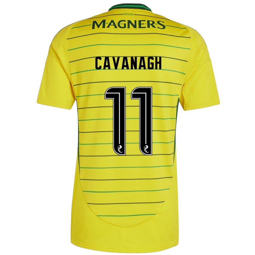 Vaikiškas Colette Cavanagh #11 Geltona Išvykos Marškinėliai 2024/25 T-Shirt