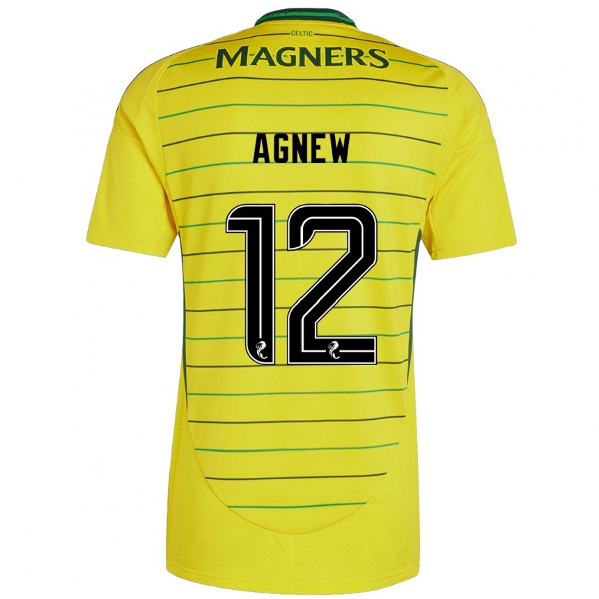 Vaikiškas Murphy Agnew #12 Geltona Išvykos Marškinėliai 2024/25 T-Shirt