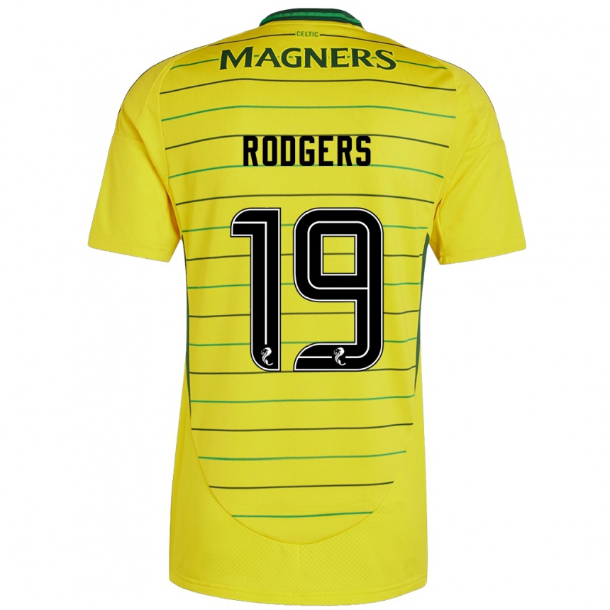 Vaikiškas Lisa Rodgers #19 Geltona Išvykos Marškinėliai 2024/25 T-Shirt