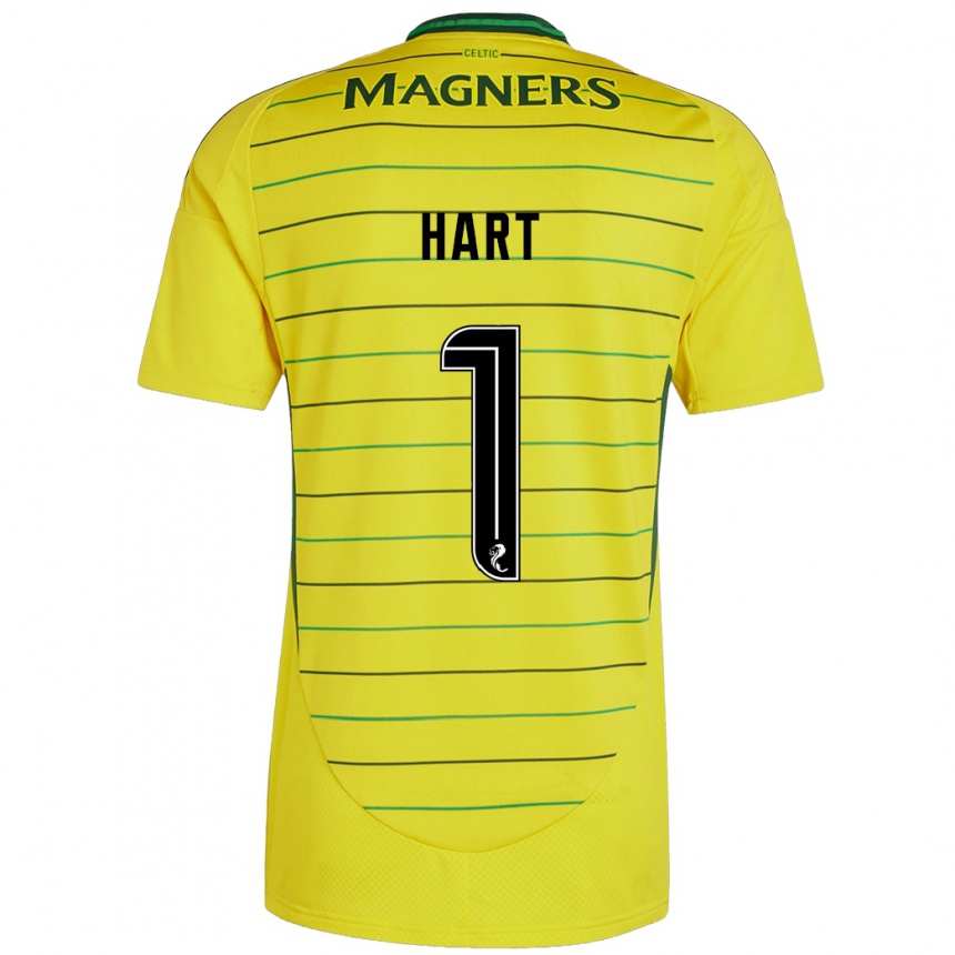 Vaikiškas Joe Hart #1 Geltona Išvykos Marškinėliai 2024/25 T-Shirt