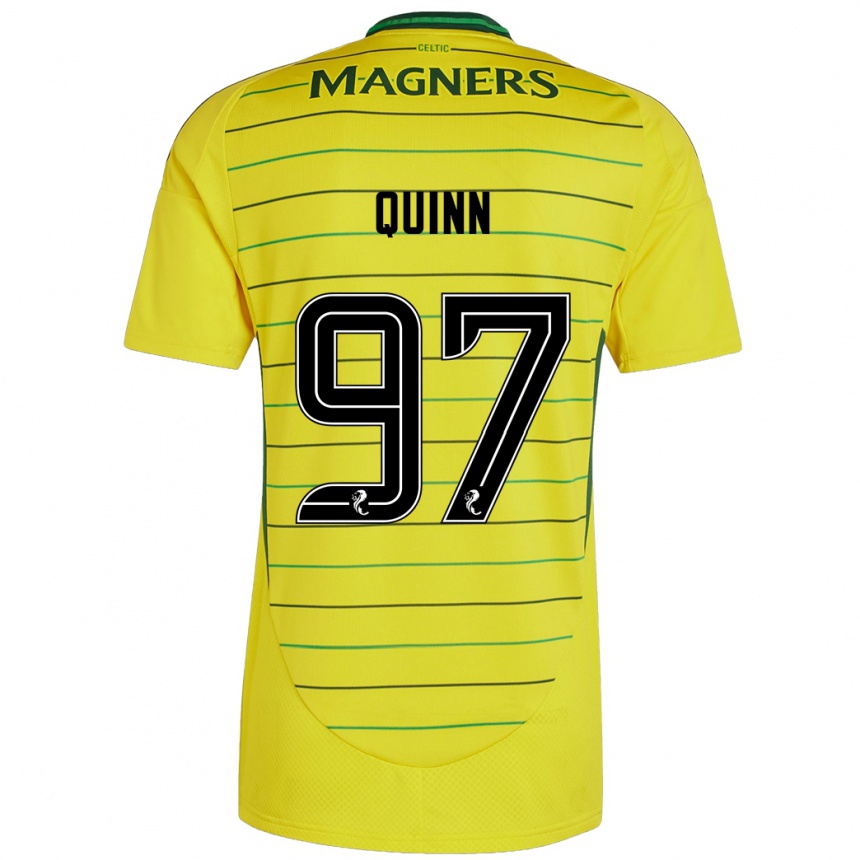 Vaikiškas Ben Quinn #97 Geltona Išvykos Marškinėliai 2024/25 T-Shirt