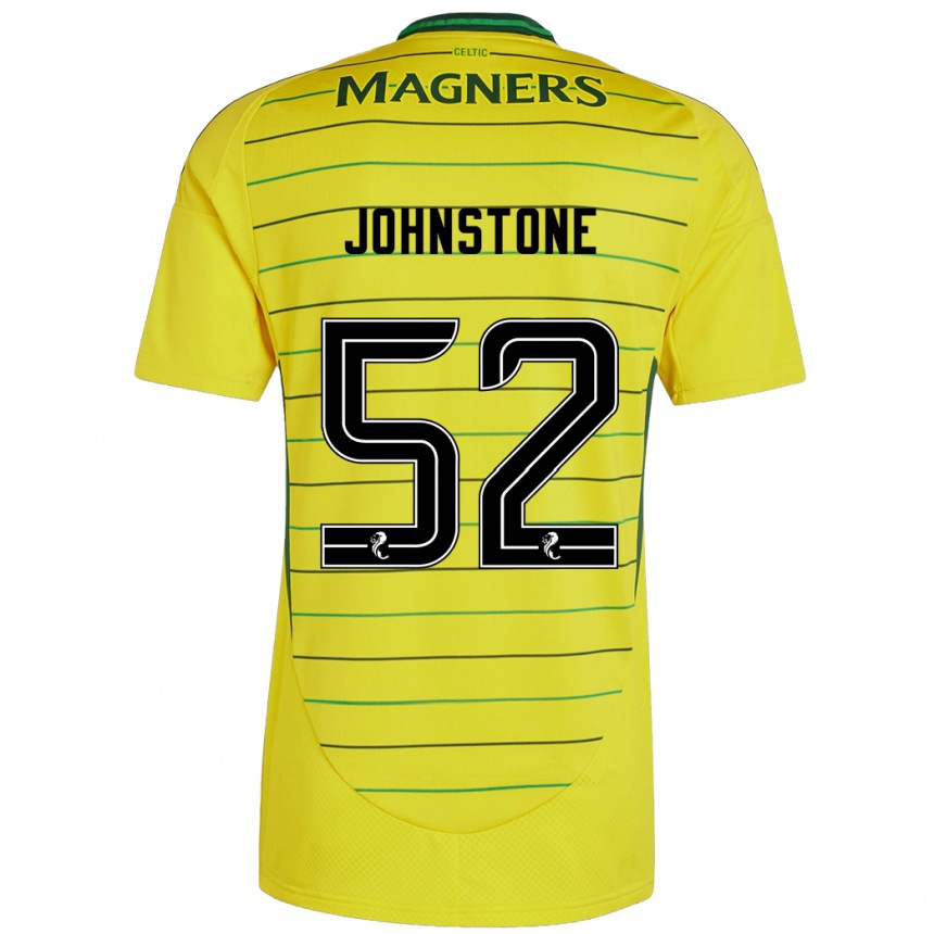 Vaikiškas Rachael Johnstone #52 Geltona Išvykos Marškinėliai 2024/25 T-Shirt