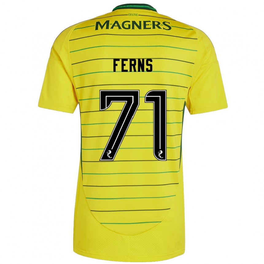 Vaikiškas Abbie Ferns #71 Geltona Išvykos Marškinėliai 2024/25 T-Shirt