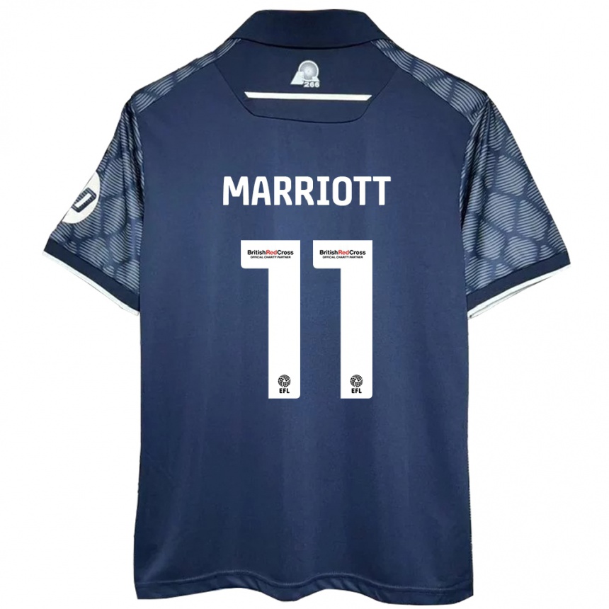 Vaikiškas Jack Marriott #11 Juoda Išvykos Marškinėliai 2024/25 T-Shirt