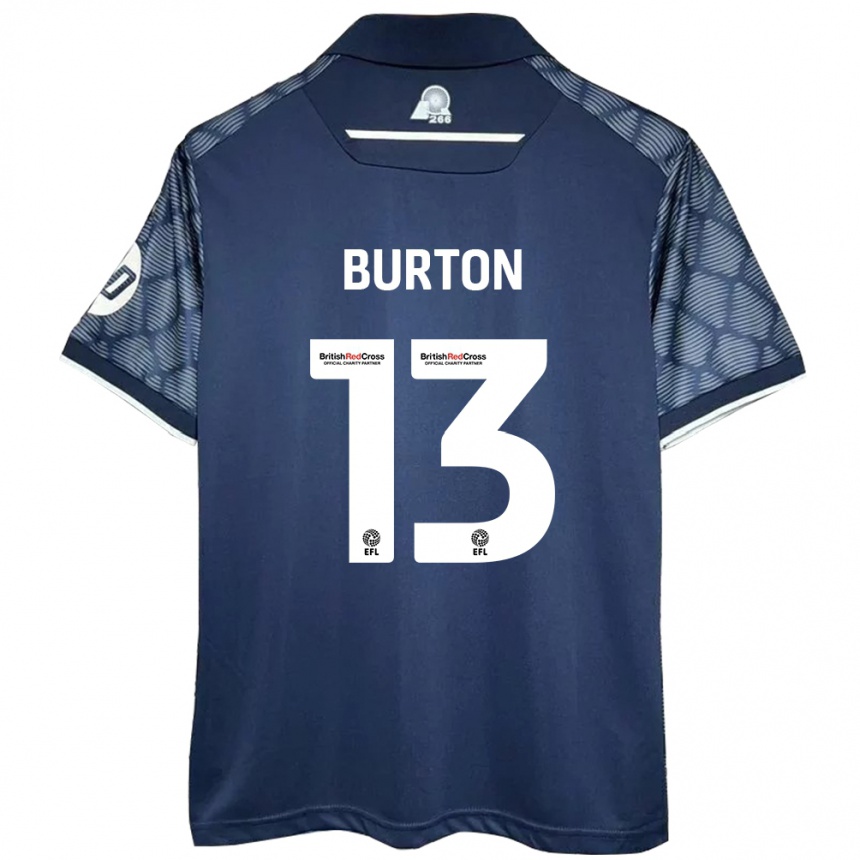 Vaikiškas Callum Burton #13 Juoda Išvykos Marškinėliai 2024/25 T-Shirt