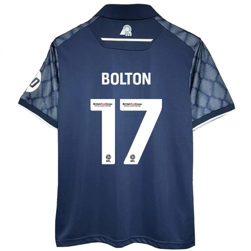 Vaikiškas Luke Bolton #17 Juoda Išvykos Marškinėliai 2024/25 T-Shirt