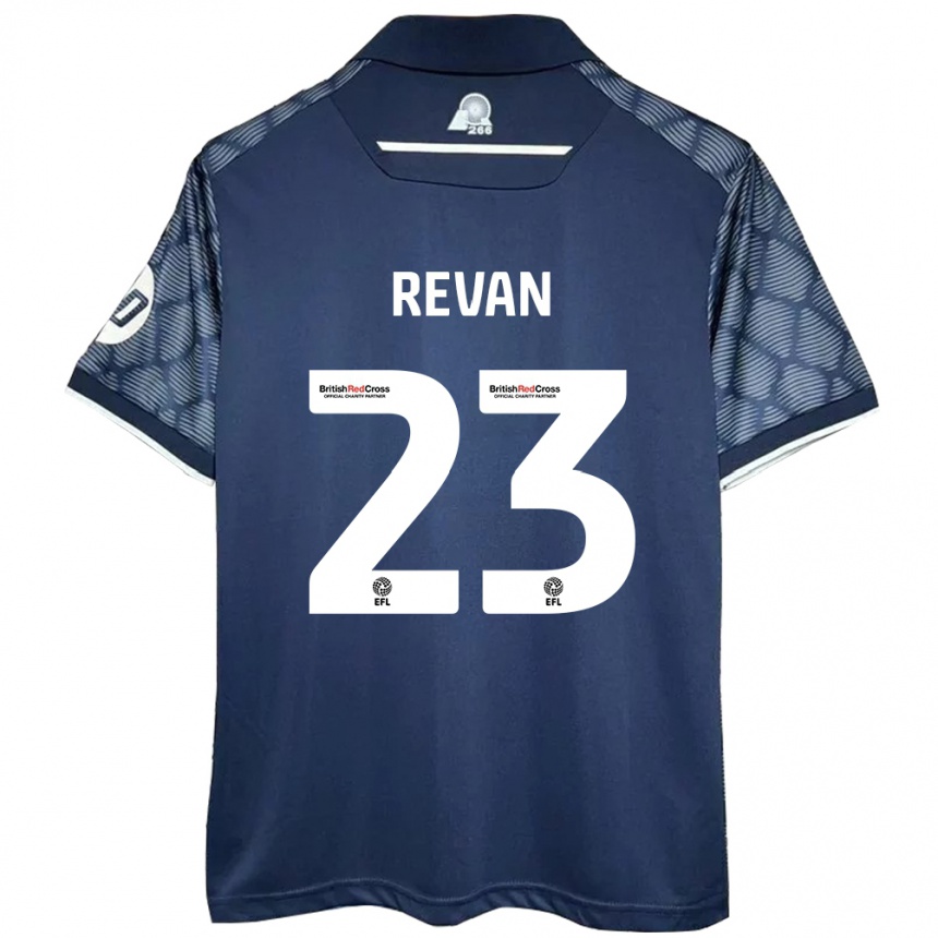 Vaikiškas Sebastian Revan #23 Juoda Išvykos Marškinėliai 2024/25 T-Shirt