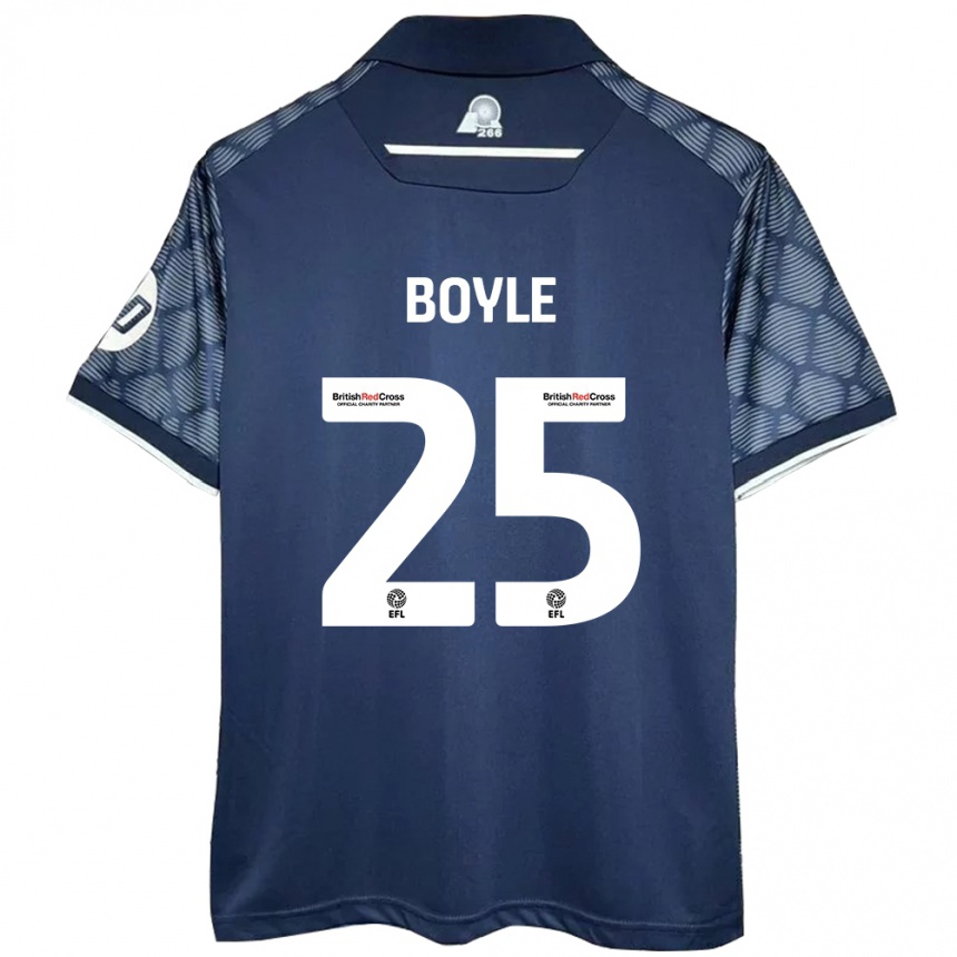 Vaikiškas Will Boyle #25 Juoda Išvykos Marškinėliai 2024/25 T-Shirt