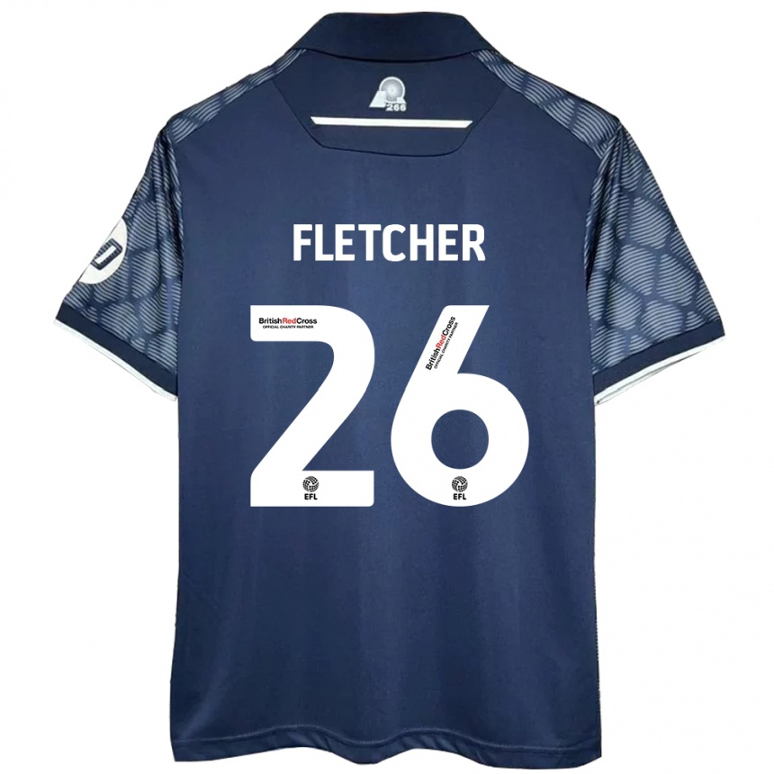 Vaikiškas Steven Fletcher #26 Juoda Išvykos Marškinėliai 2024/25 T-Shirt