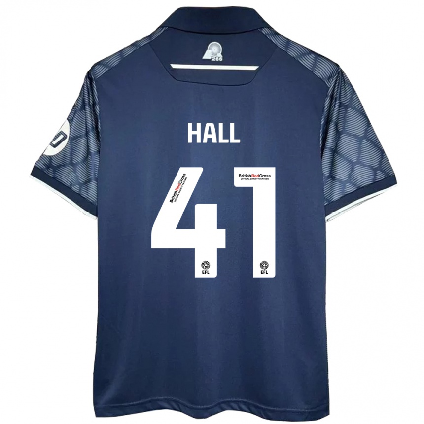 Vaikiškas Liam Hall #41 Juoda Išvykos Marškinėliai 2024/25 T-Shirt