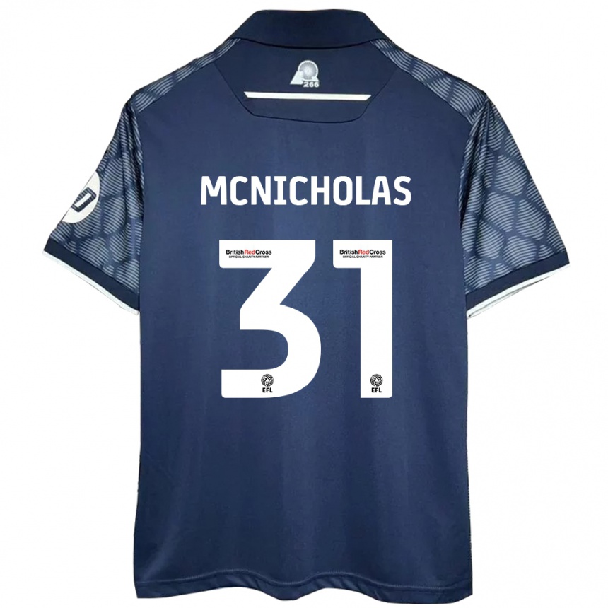 Vaikiškas Luke Mcnicholas #31 Juoda Išvykos Marškinėliai 2024/25 T-Shirt