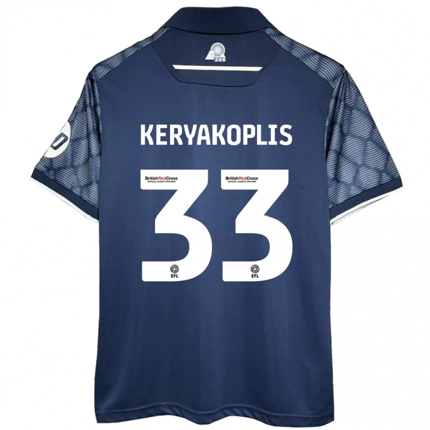 Vaikiškas Hannah Keryakoplis #33 Juoda Išvykos Marškinėliai 2024/25 T-Shirt