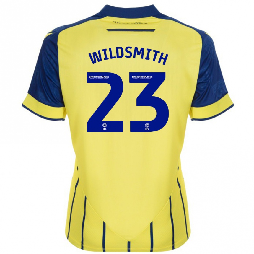 Vaikiškas Joe Wildsmith #23 Geltona Mėlyna Išvykos Marškinėliai 2024/25 T-Shirt