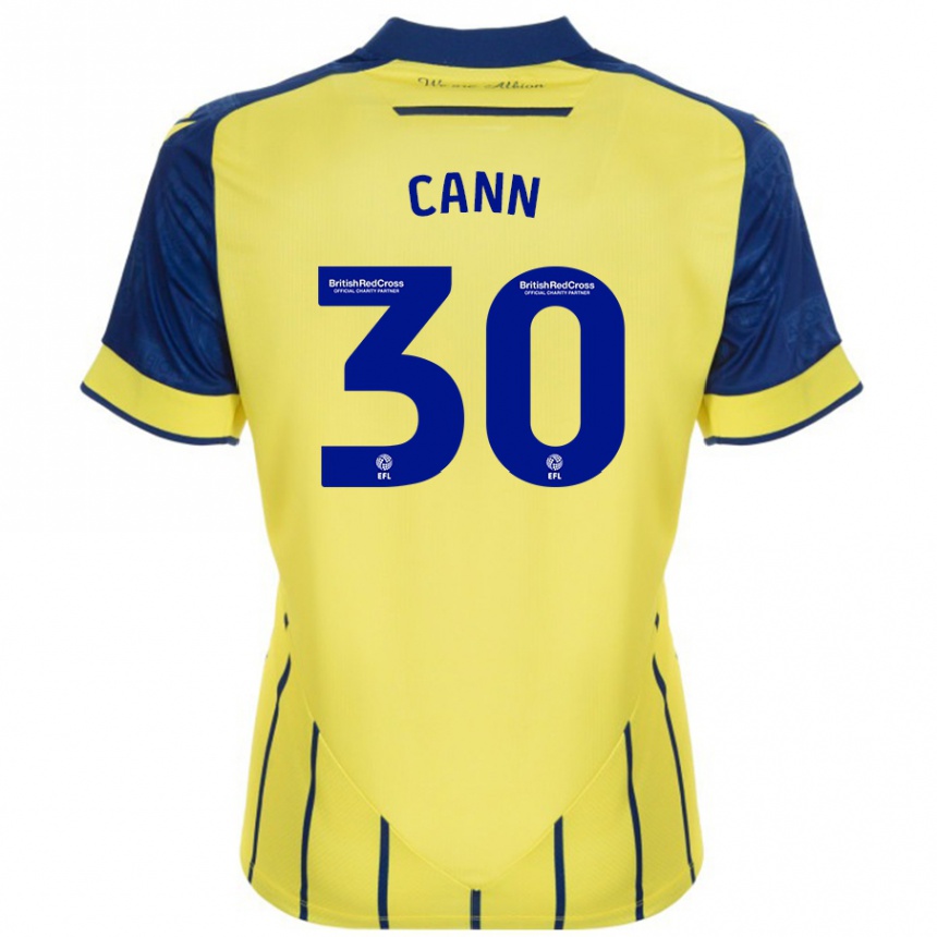 Vaikiškas Ted Cann #30 Geltona Mėlyna Išvykos Marškinėliai 2024/25 T-Shirt