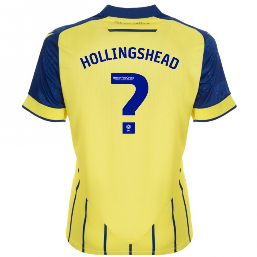 Vaikiškas Ronnie Hollingshead #0 Geltona Mėlyna Išvykos Marškinėliai 2024/25 T-Shirt