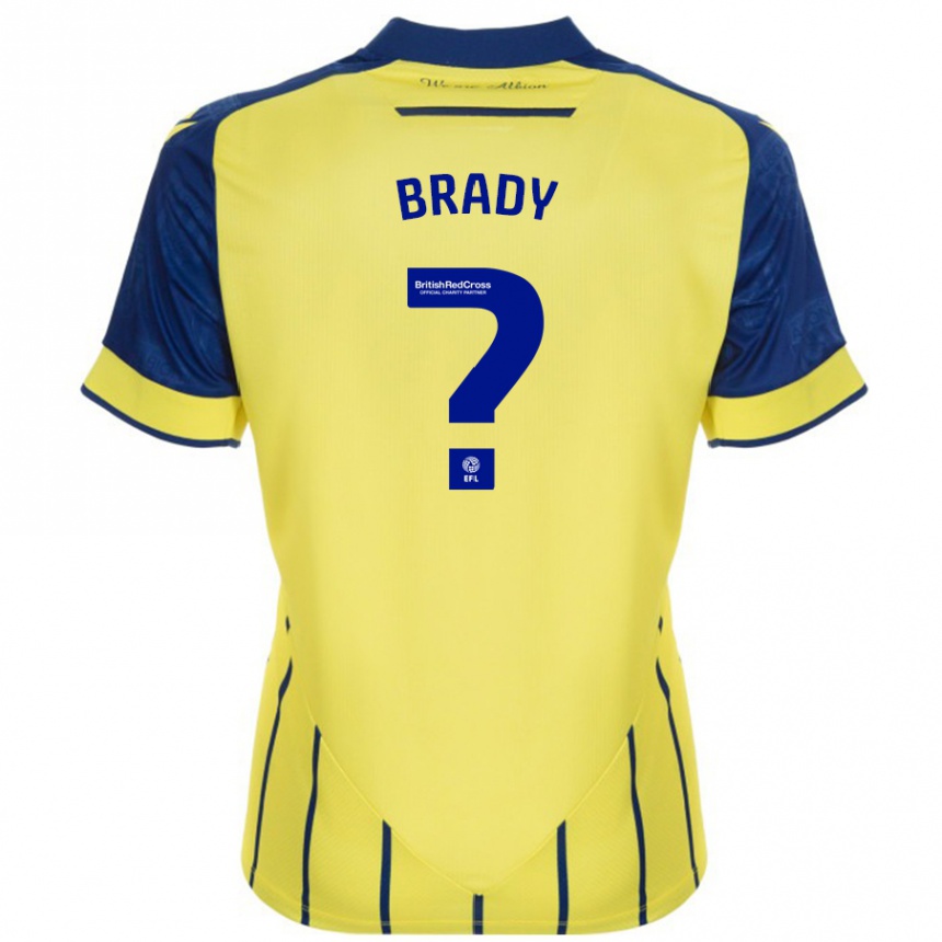 Vaikiškas Louis Brady #0 Geltona Mėlyna Išvykos Marškinėliai 2024/25 T-Shirt