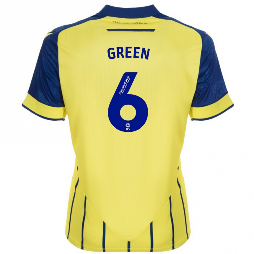 Vaikiškas Isabel Green #6 Geltona Mėlyna Išvykos Marškinėliai 2024/25 T-Shirt