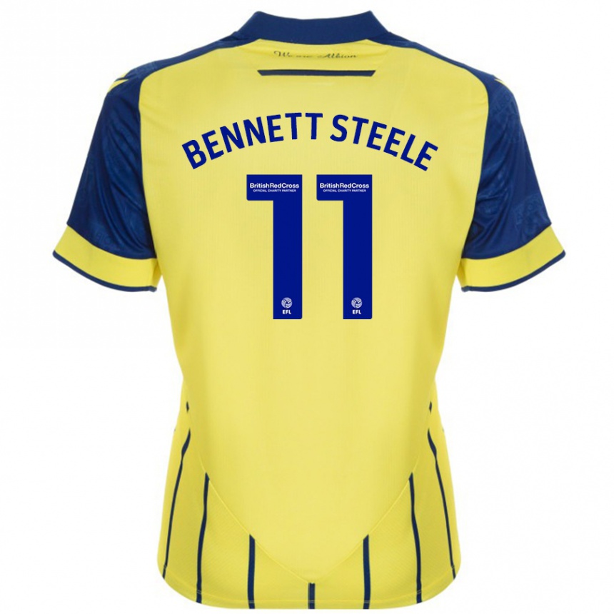 Vaikiškas Lizzie Bennett-Steele #11 Geltona Mėlyna Išvykos Marškinėliai 2024/25 T-Shirt